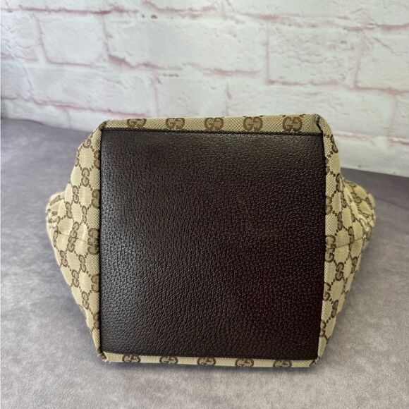 Gucci Sherry Line Monogram Gg Canvas Web Tote - Picture 5 of 14